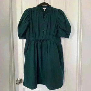 A New Day Green Puff Sleeve Dress